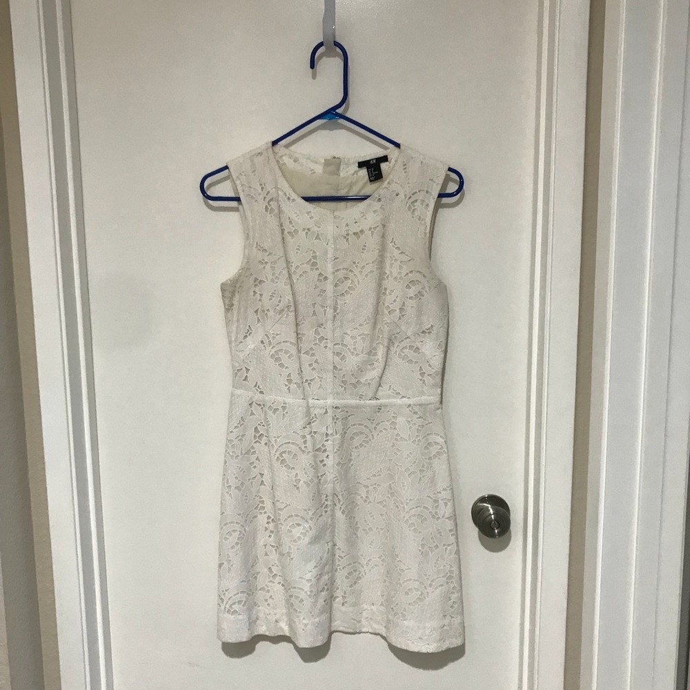 H&M White Lace Dress